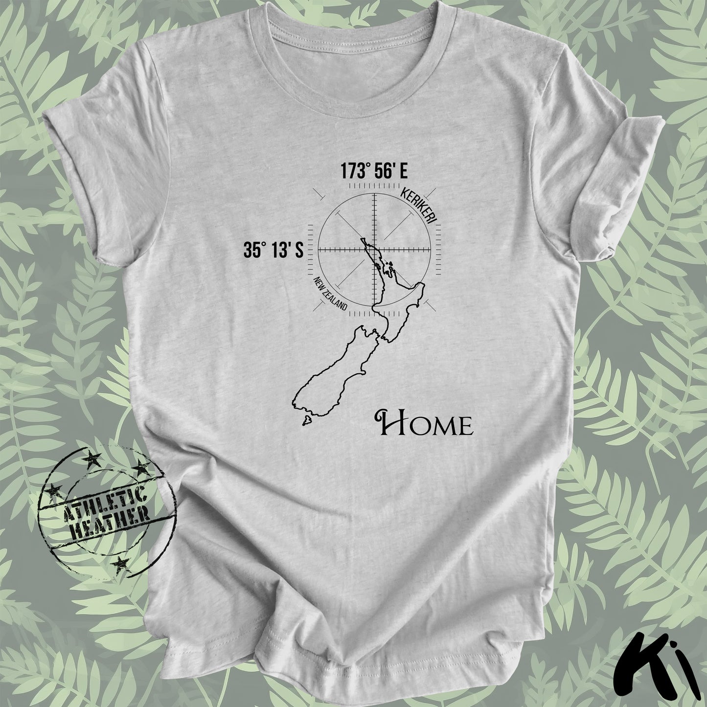 KERIKERI New Zealand Home Co-ordinates Shirt