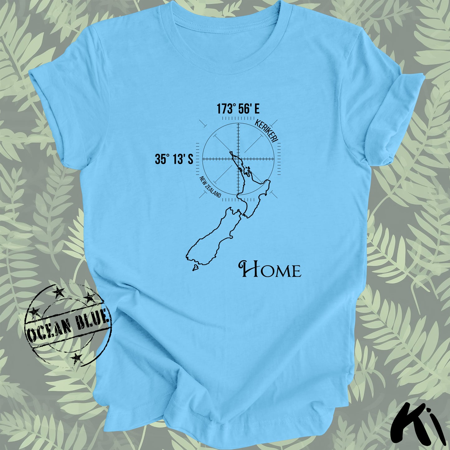 KERIKERI New Zealand Home Co-ordinates Shirt