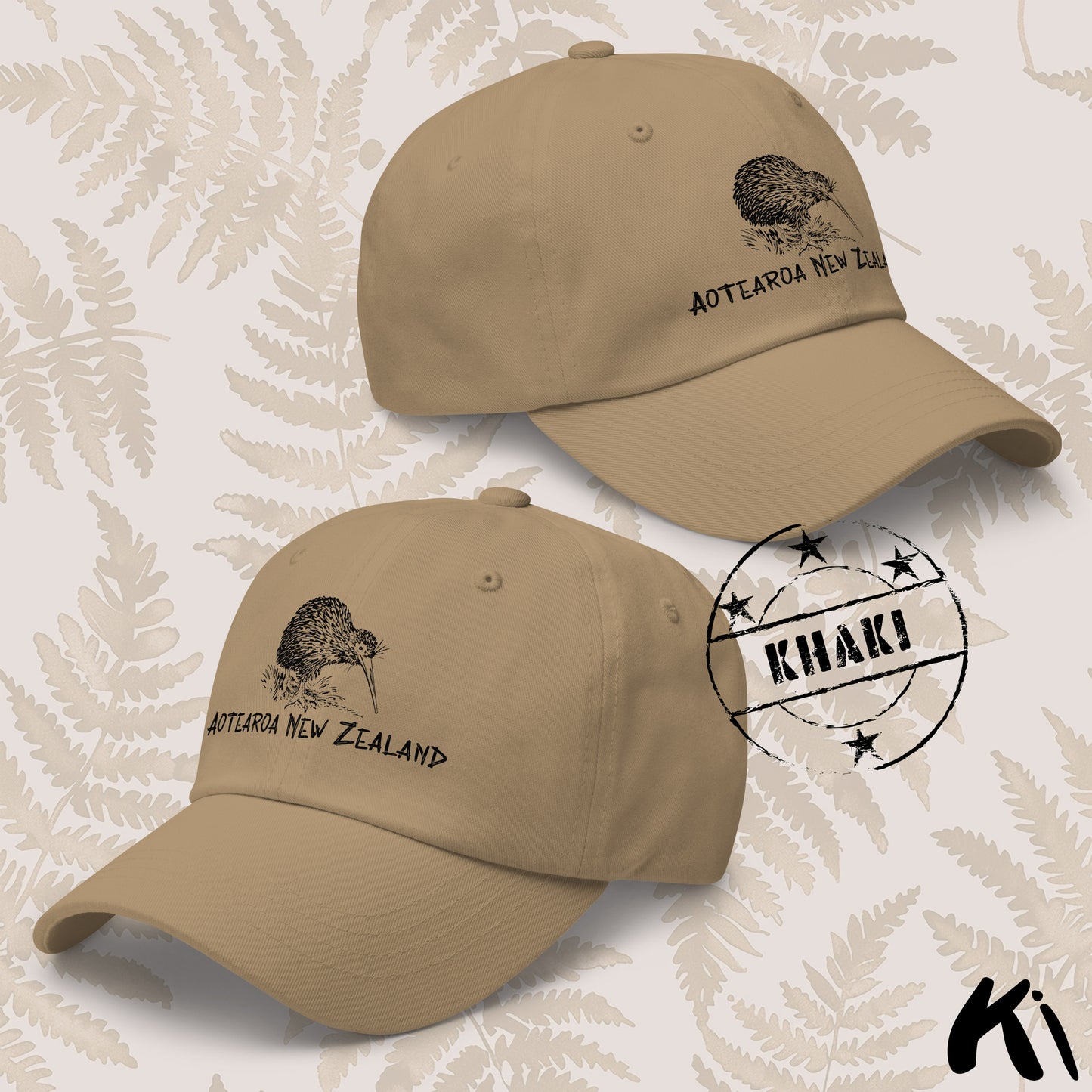 Aotearoa New Zealand KIWI Printed Dad Hat