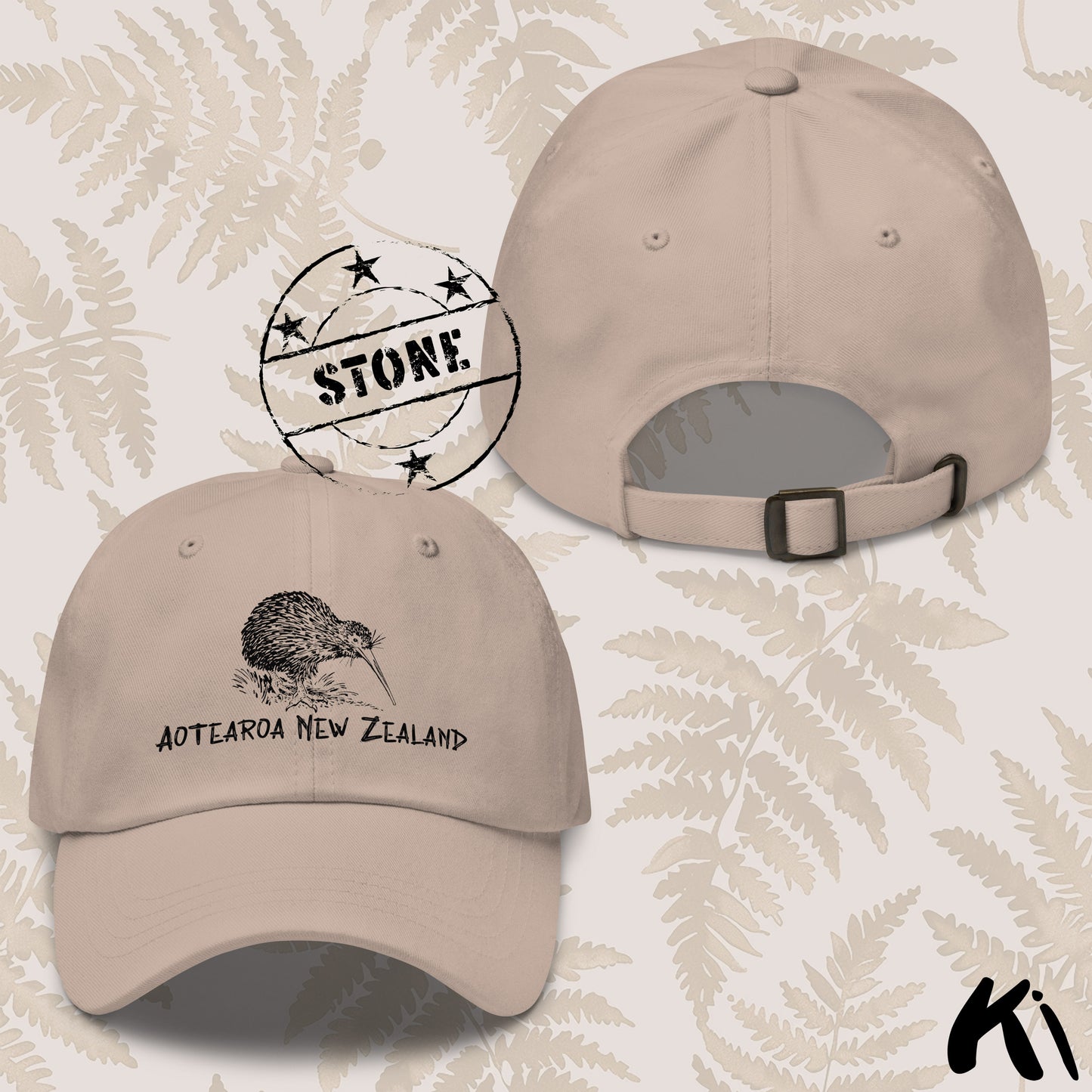 Aotearoa New Zealand KIWI Printed Dad Hat