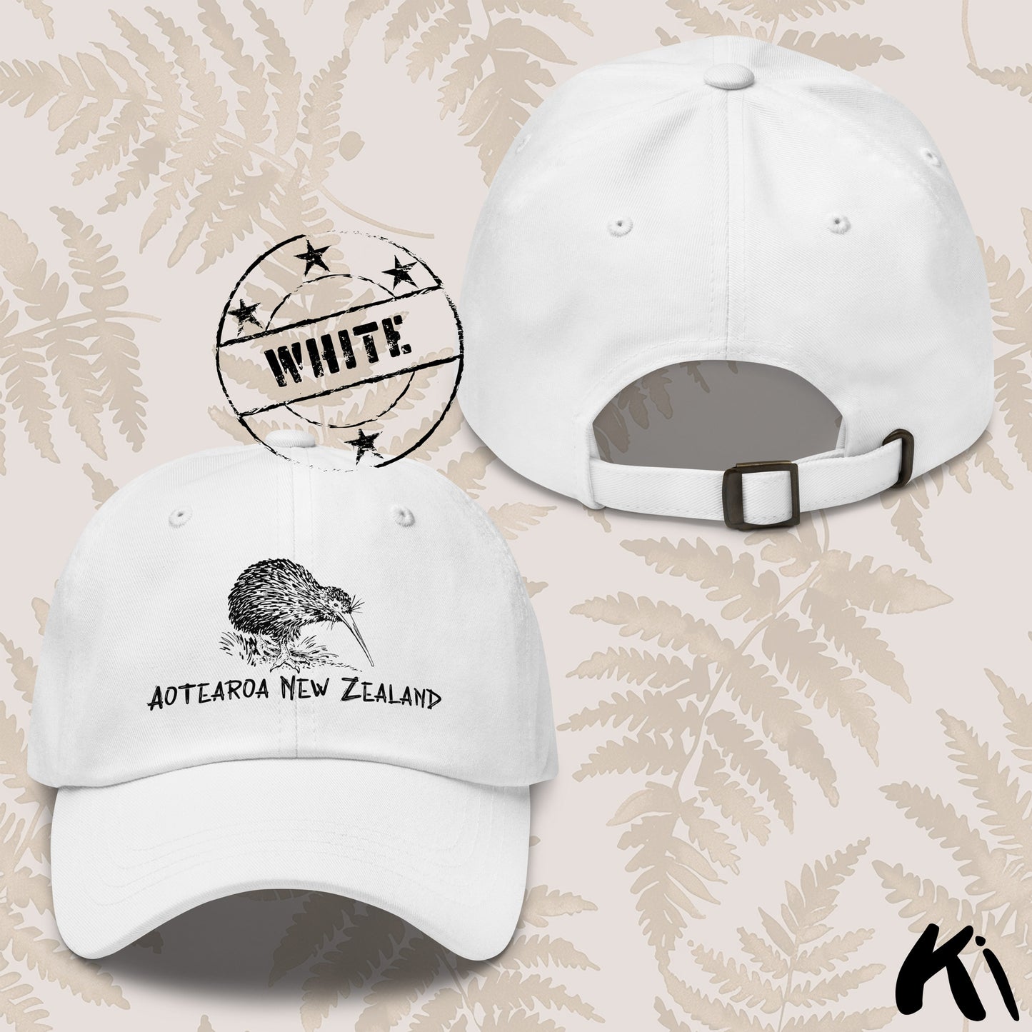 Aotearoa New Zealand KIWI Printed Dad Hat