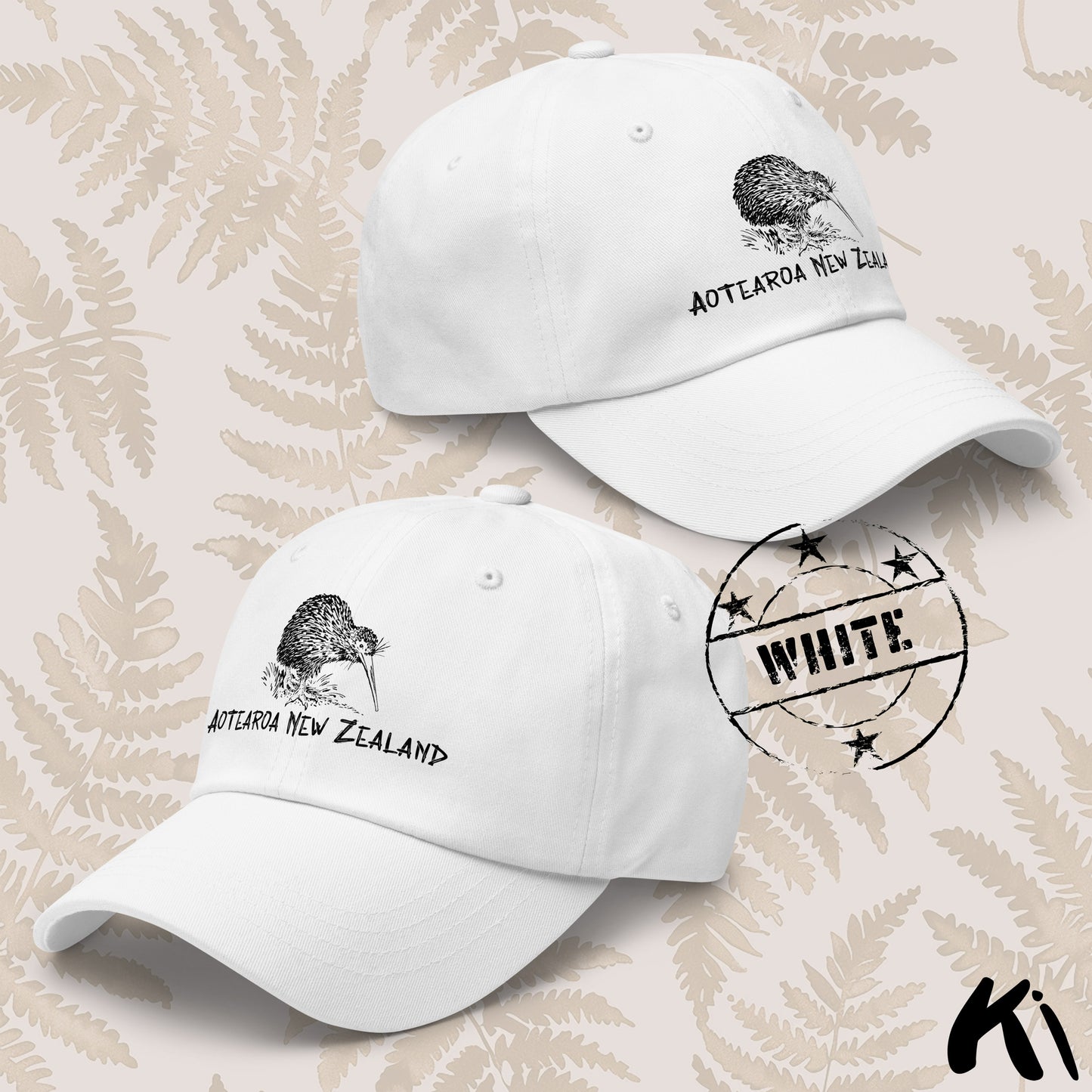 Aotearoa New Zealand KIWI Printed Dad Hat