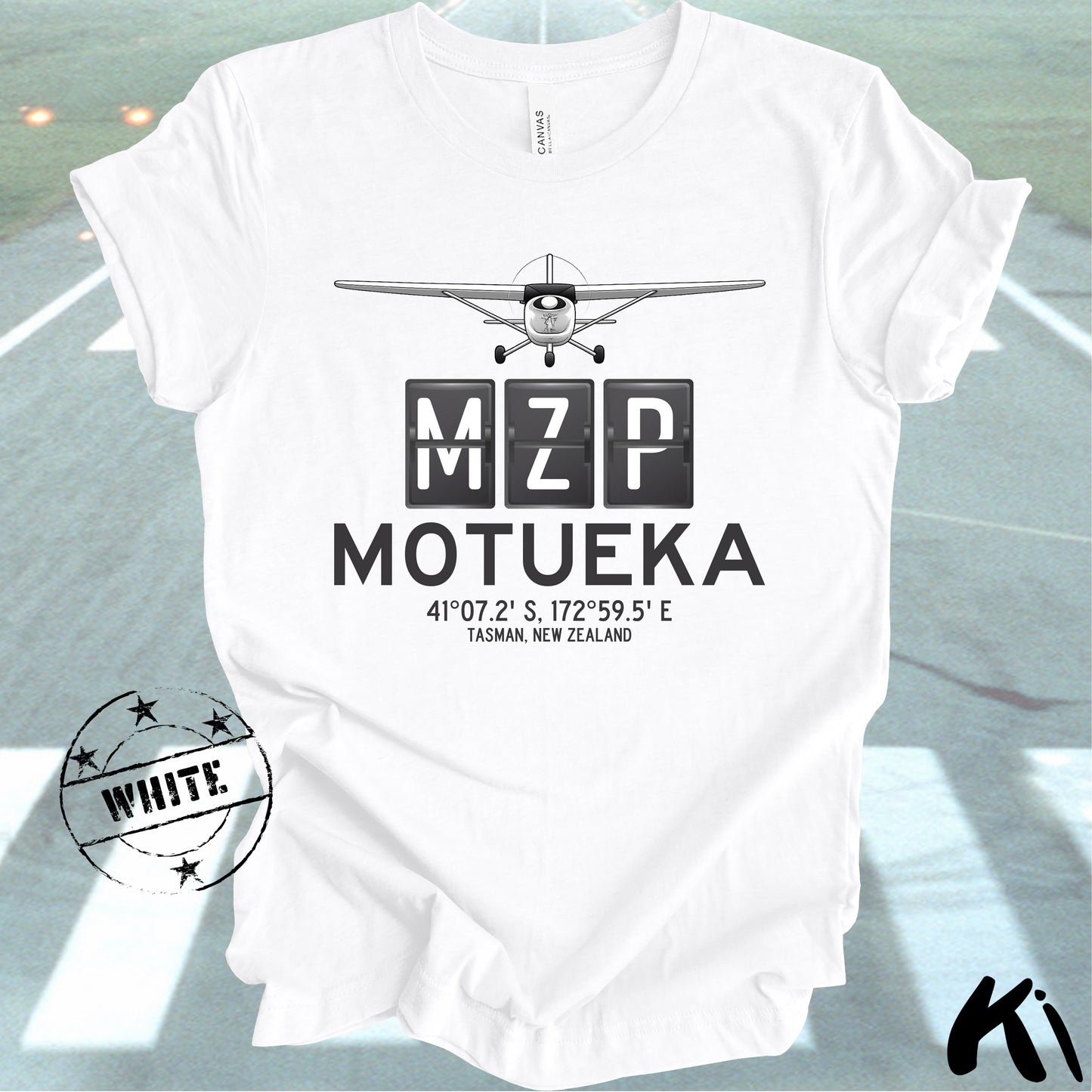 MOTUEKA Aerodrome Airport Code Shirt