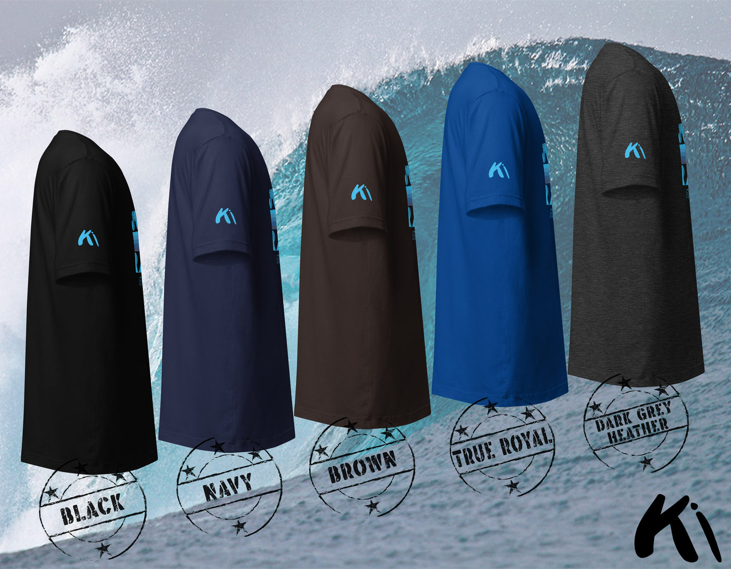 RAGLAN New Zealand Retro Surfing Wave Shirt