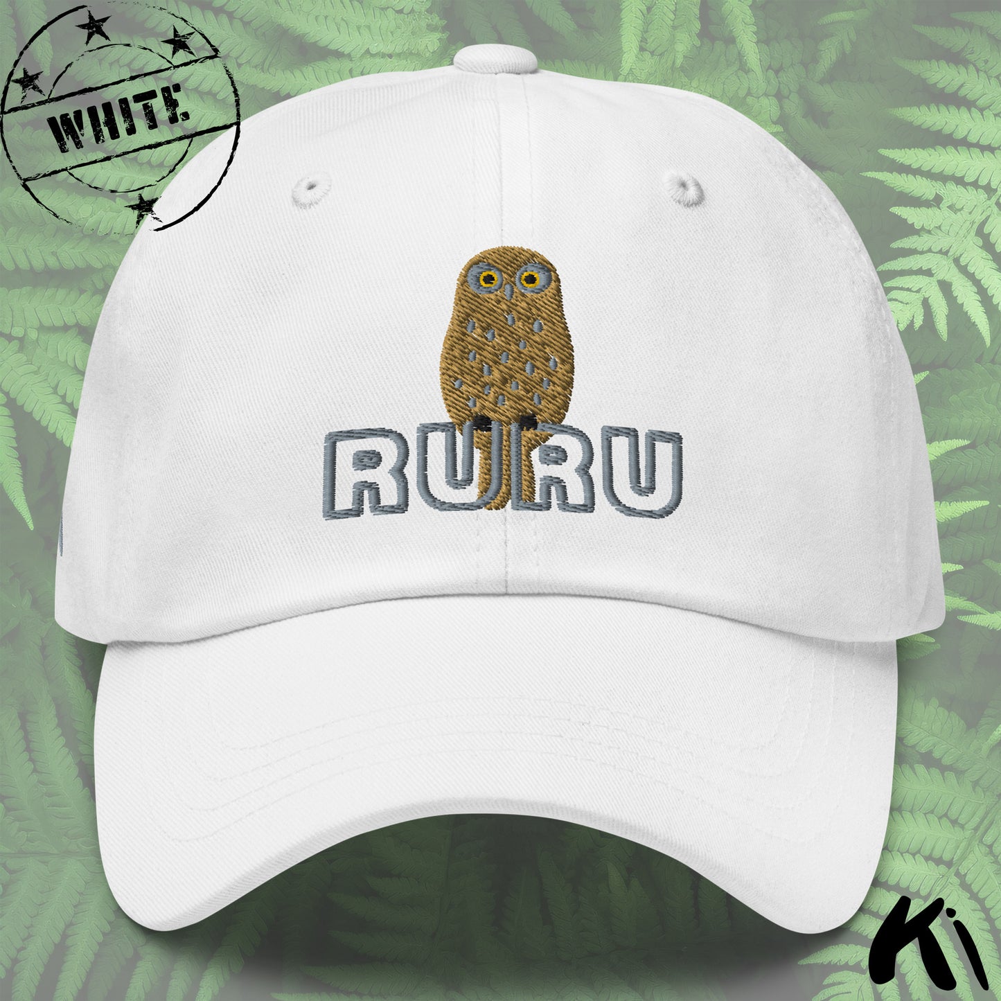 RURU / Morepork Owl Embroidered Dad hat