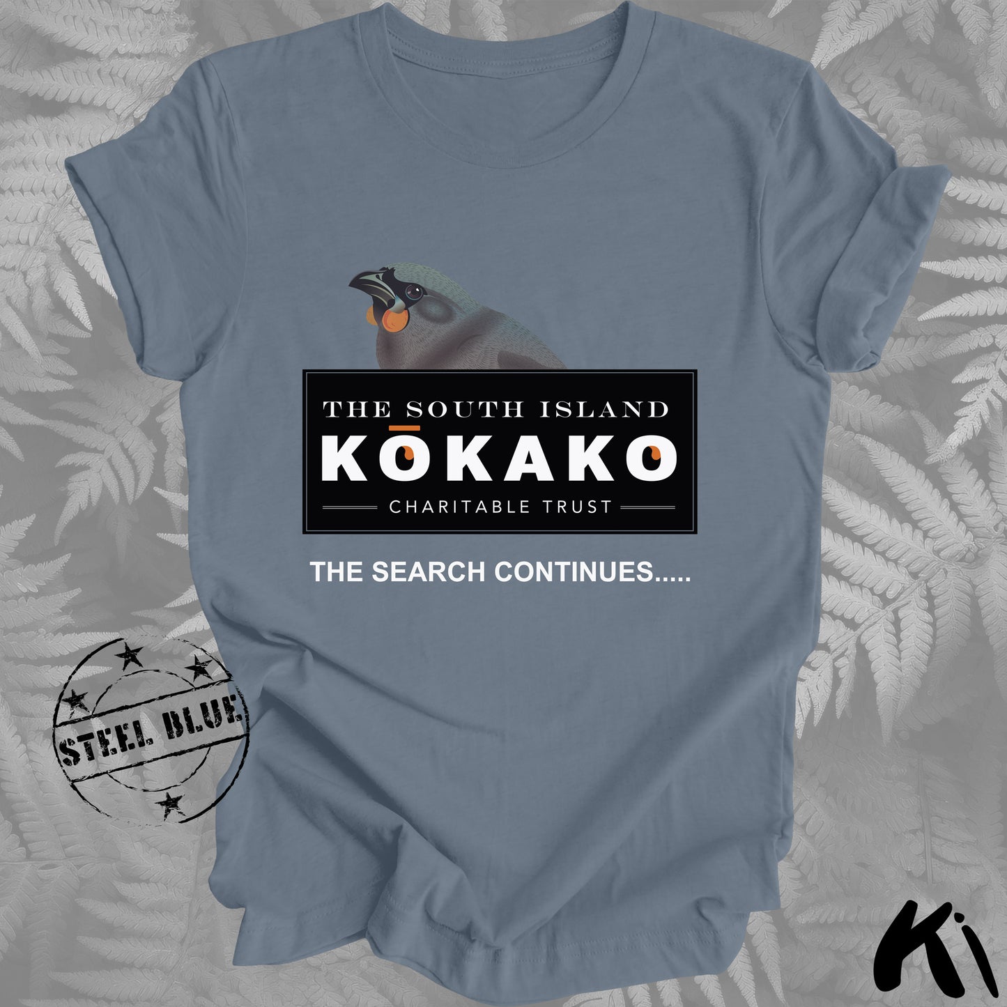 SOUTH ISLAND KŌKAKO Charitable Trust Official Fundraising Shirt - Dark Colours