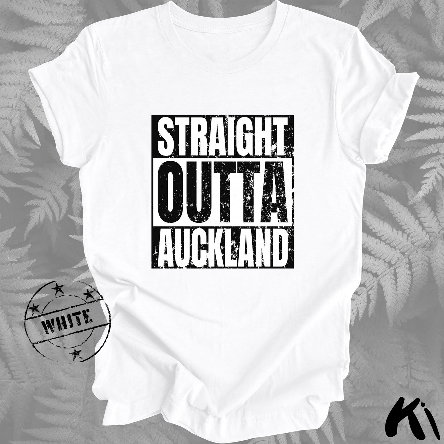 Straight Outta AUCKLAND Lightweight Distressed Shirt