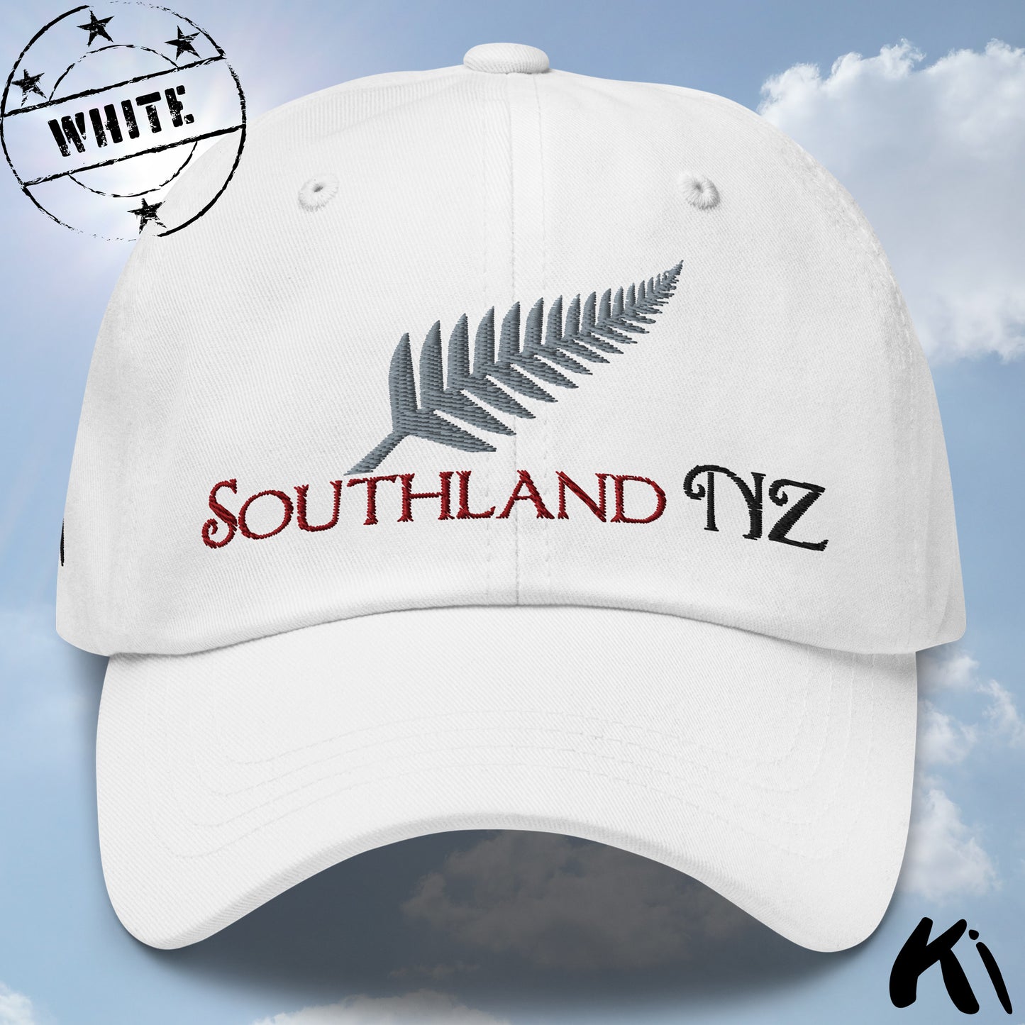 SOUTHLAND NZ Silver Fern Embroidered Cap / Dad Hat