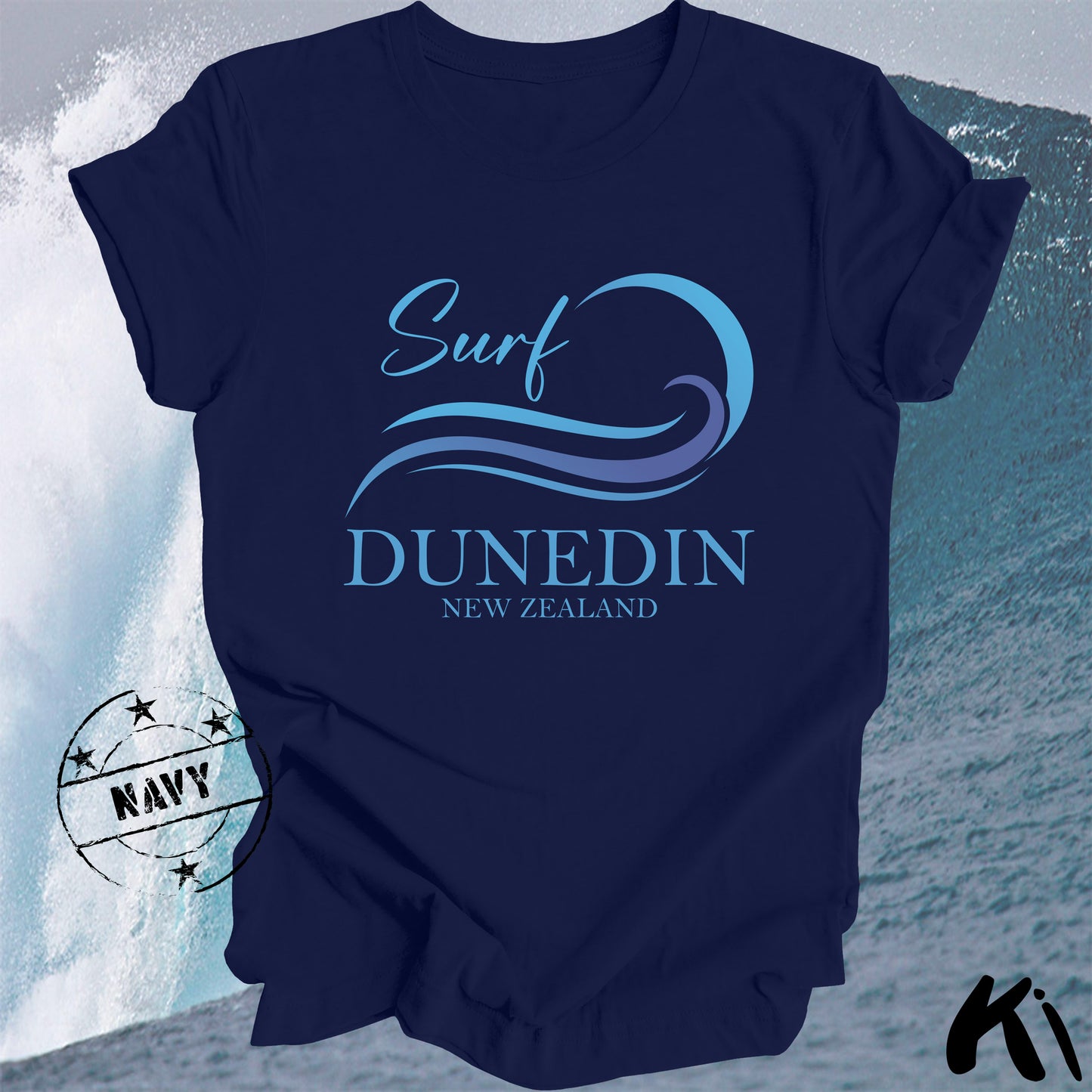 DUNEDIN New Zealand Surfing Wave Shirt
