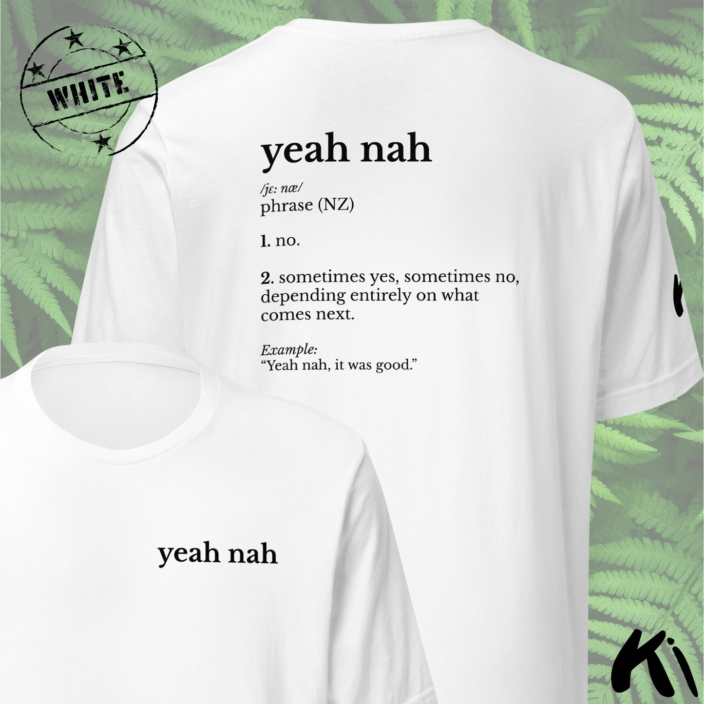 YEAH NAH New Zealand Slang Definition Unisex Shirt