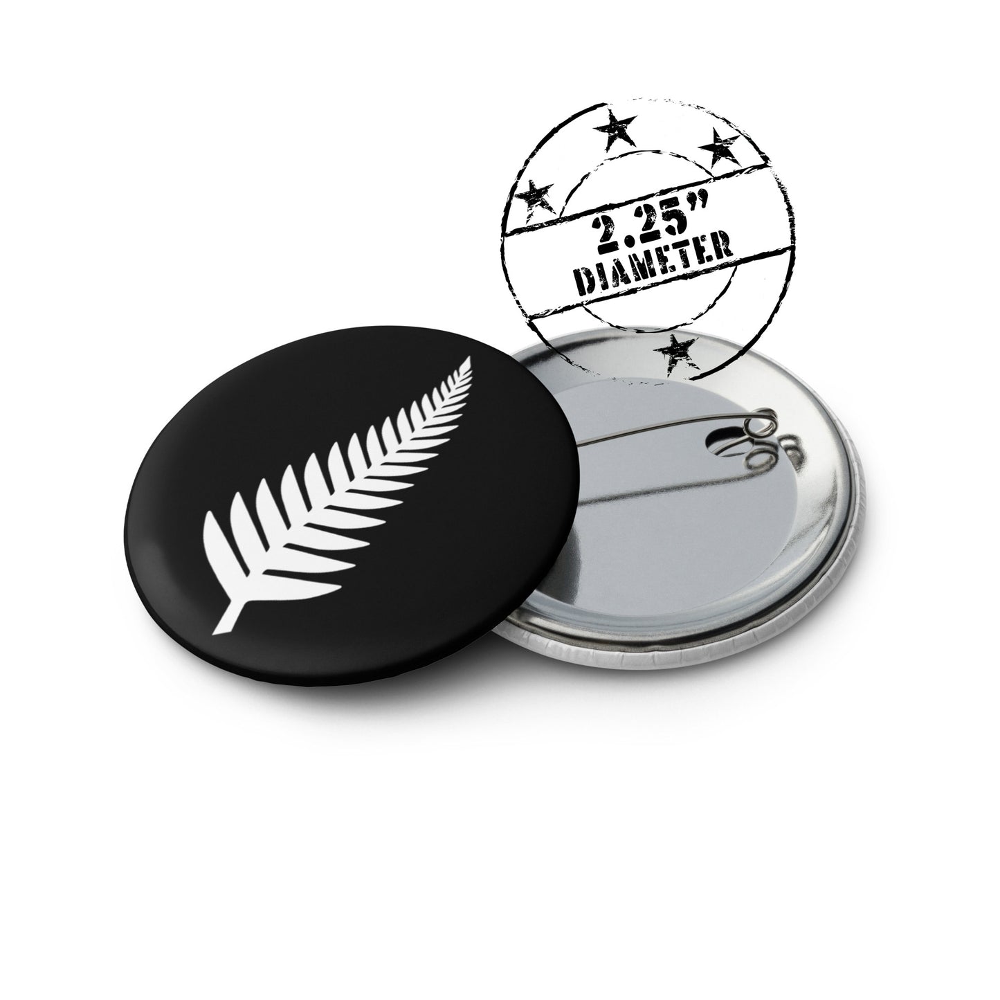 New Zealand Pin Button Set Of 5