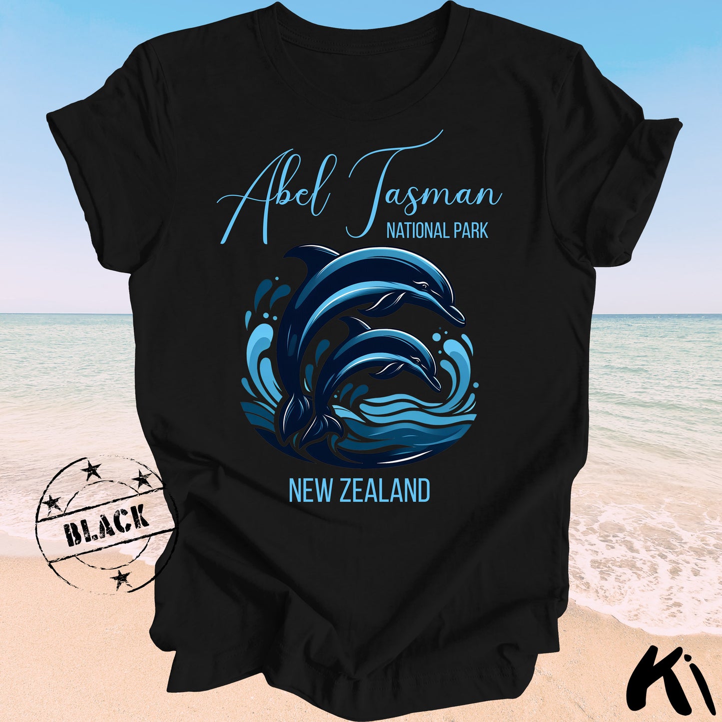ABEL TASMAN National Park Dolphin Shirt (Dark Colours)