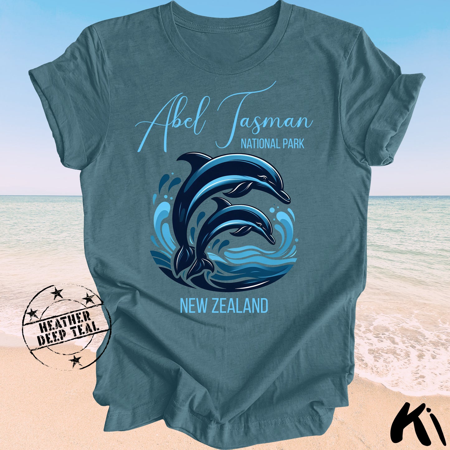 ABEL TASMAN National Park Dolphin Shirt (Dark Colours)