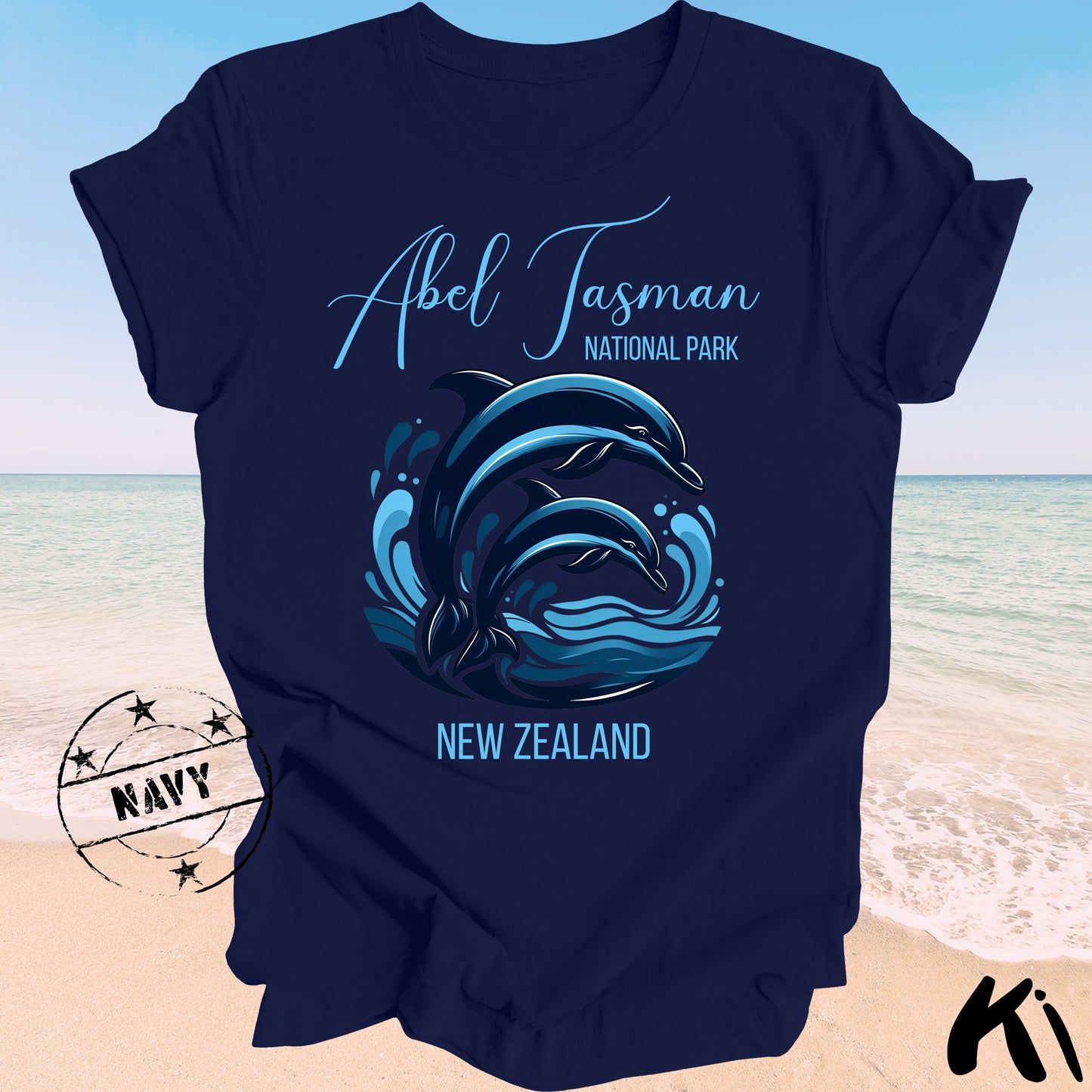 ABEL TASMAN National Park Dolphin Shirt (Dark Colours)