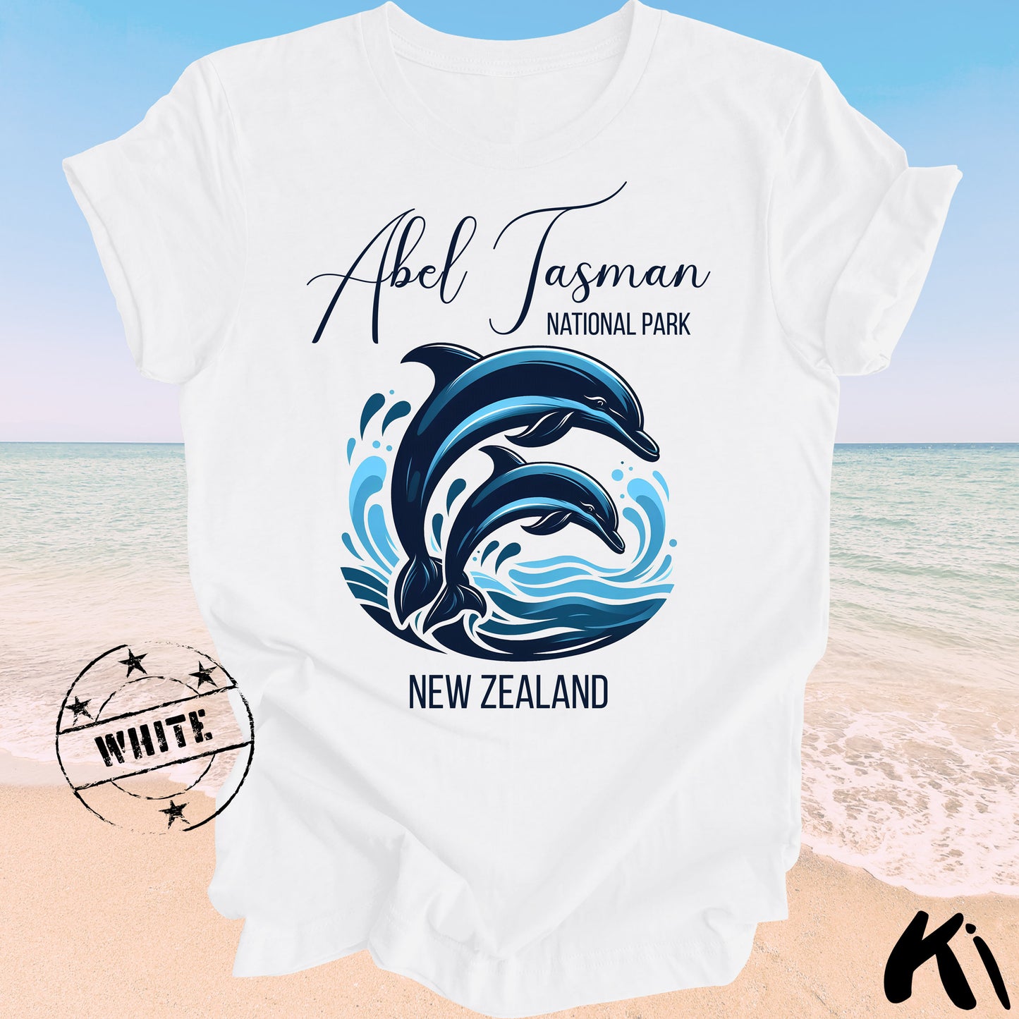 ABEL TASMAN National Park Dolphin Shirt (Light Colours)
