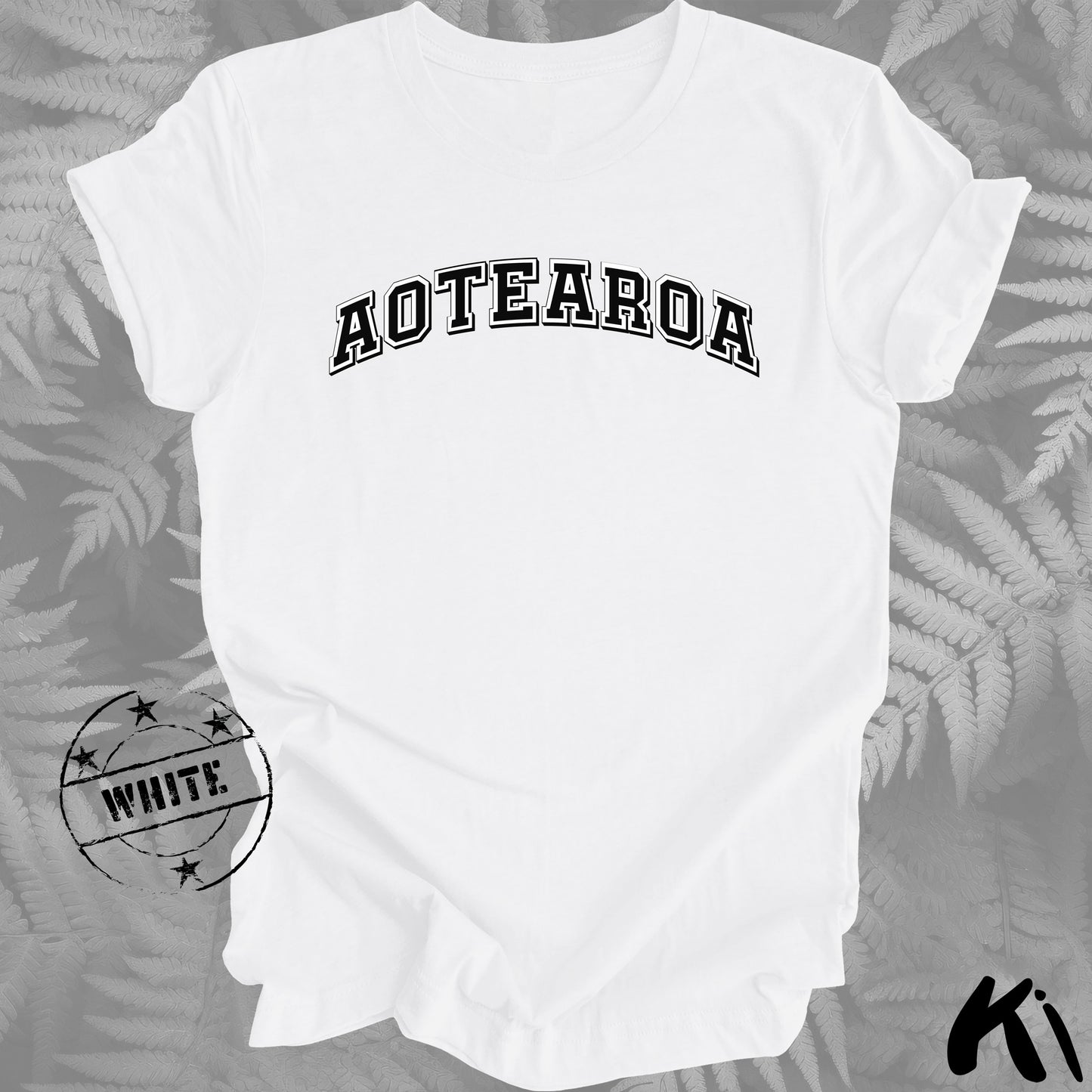 AOTEAROA Arched Text Shirt