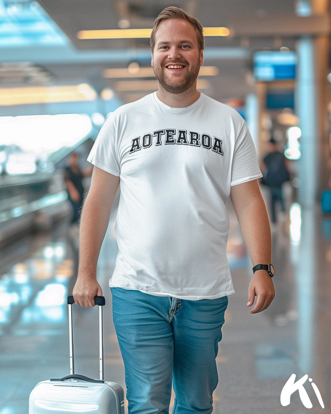 AOTEAROA Arched Text Shirt