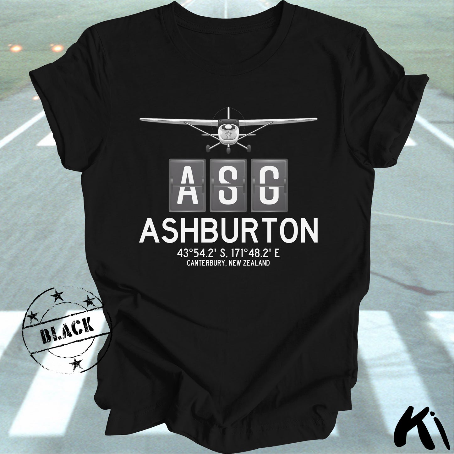 ASHBURTON Aerodrome Airport Code Lightweight Unisex Shirt