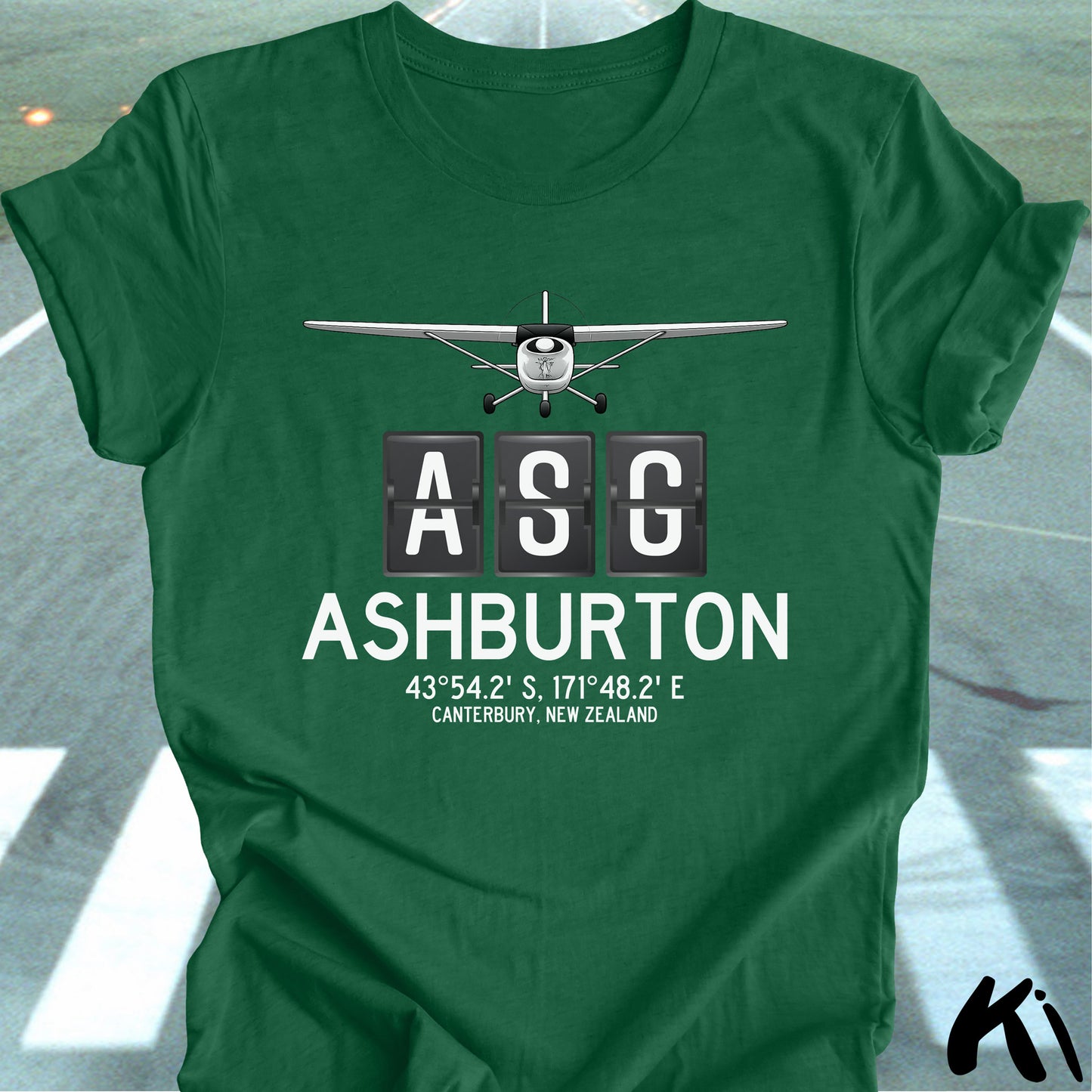 ASHBURTON Aerodrome Airport Code Lightweight Unisex Shirt