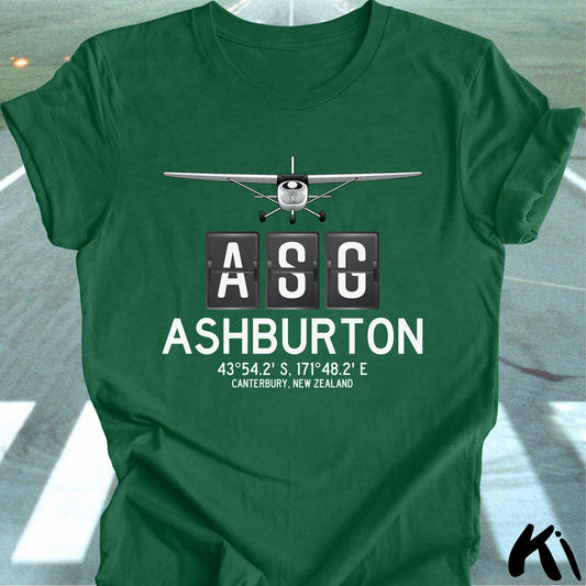 ASHBURTON Aerodrome Airport Code Lightweight Unisex Shirt