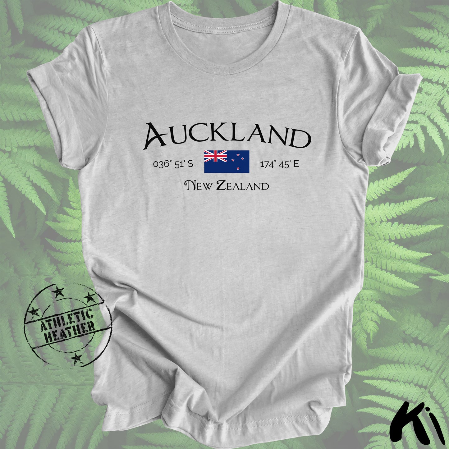 AUCKLAND New Zealand Co-ordinates Shirt