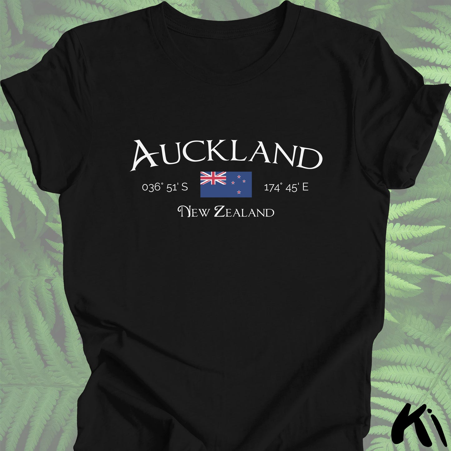 AUCKLAND New Zealand Co-ordinates Shirt
