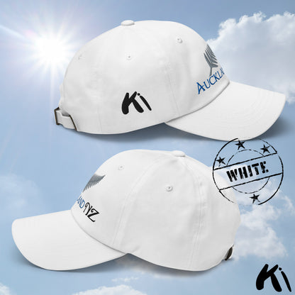 AUCKLAND NZ Silver Fern Embroidered Cap / Dad Hat