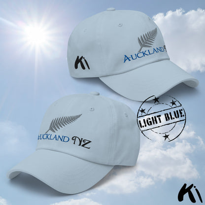 AUCKLAND NZ Silver Fern Embroidered Cap / Dad Hat