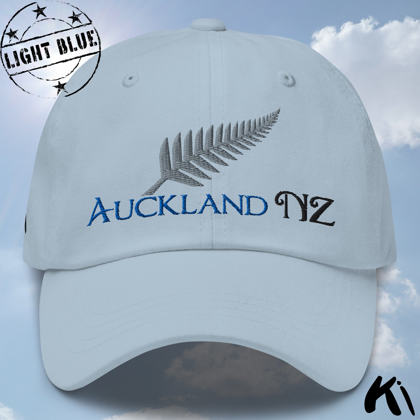 AUCKLAND NZ Silver Fern Embroidered Cap / Dad Hat