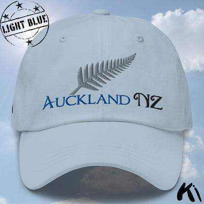 AUCKLAND NZ Silver Fern Embroidered Cap / Dad Hat