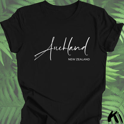 AUCKLAND New Zealand Script Shirt