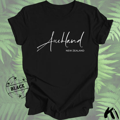 AUCKLAND New Zealand Script Shirt