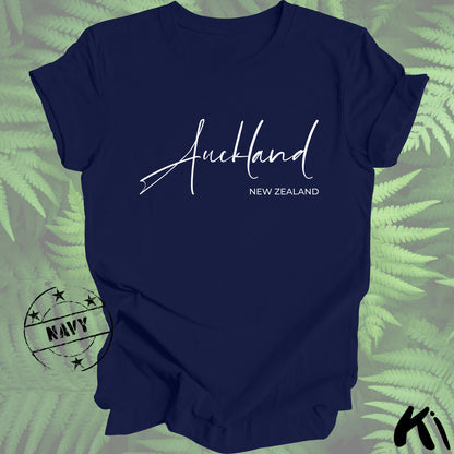 AUCKLAND New Zealand Script Shirt