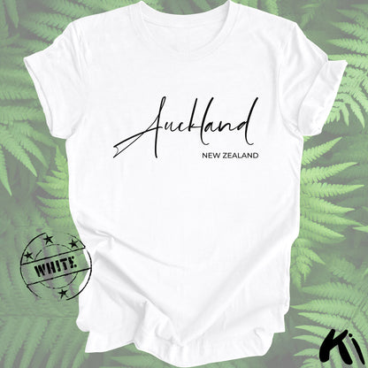 AUCKLAND New Zealand Script Shirt
