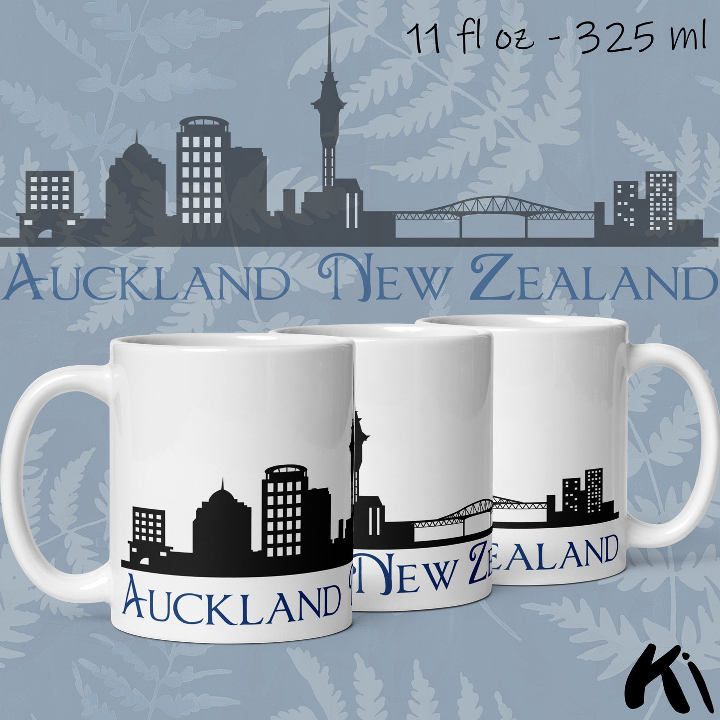 AUCKLAND New Zealand Skyline Coffee Mug