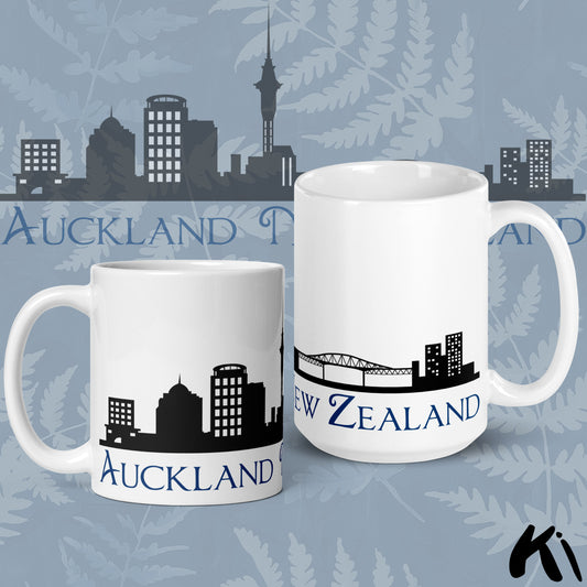 AUCKLAND New Zealand Skyline Coffee Mug