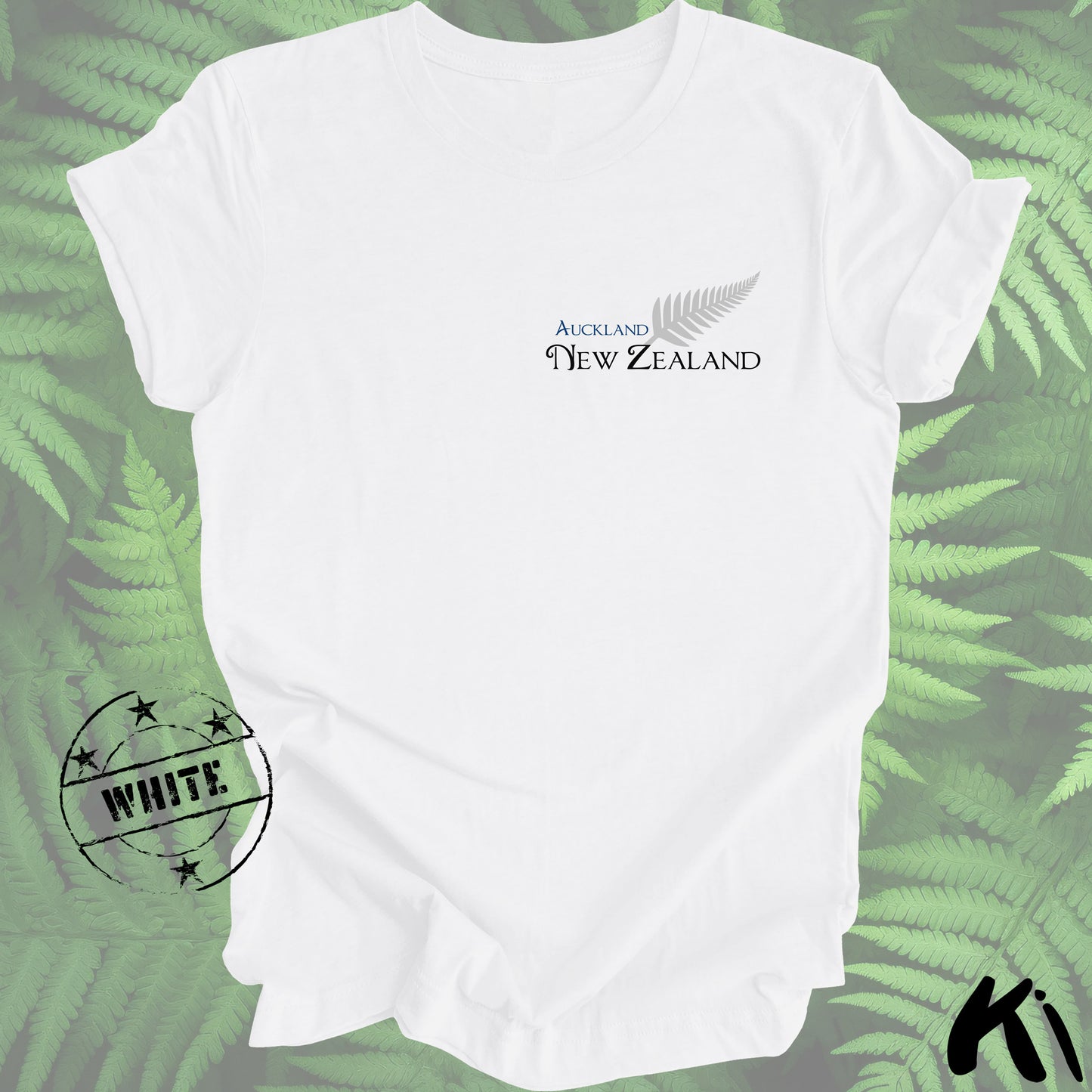 AUCKLAND New Zealand SILVER FERN Minimalist Shirt