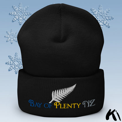 BAY OF PLENTY NZ Silver Fern Cuffed Beanie