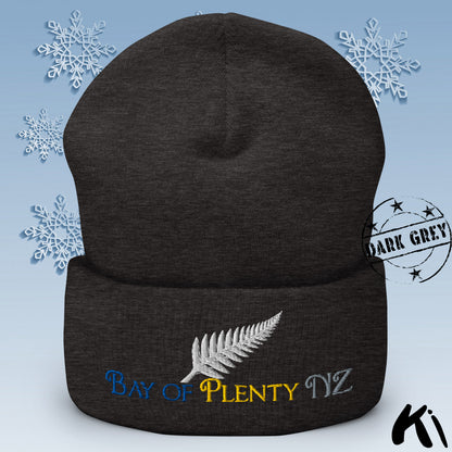 BAY OF PLENTY NZ Silver Fern Cuffed Beanie