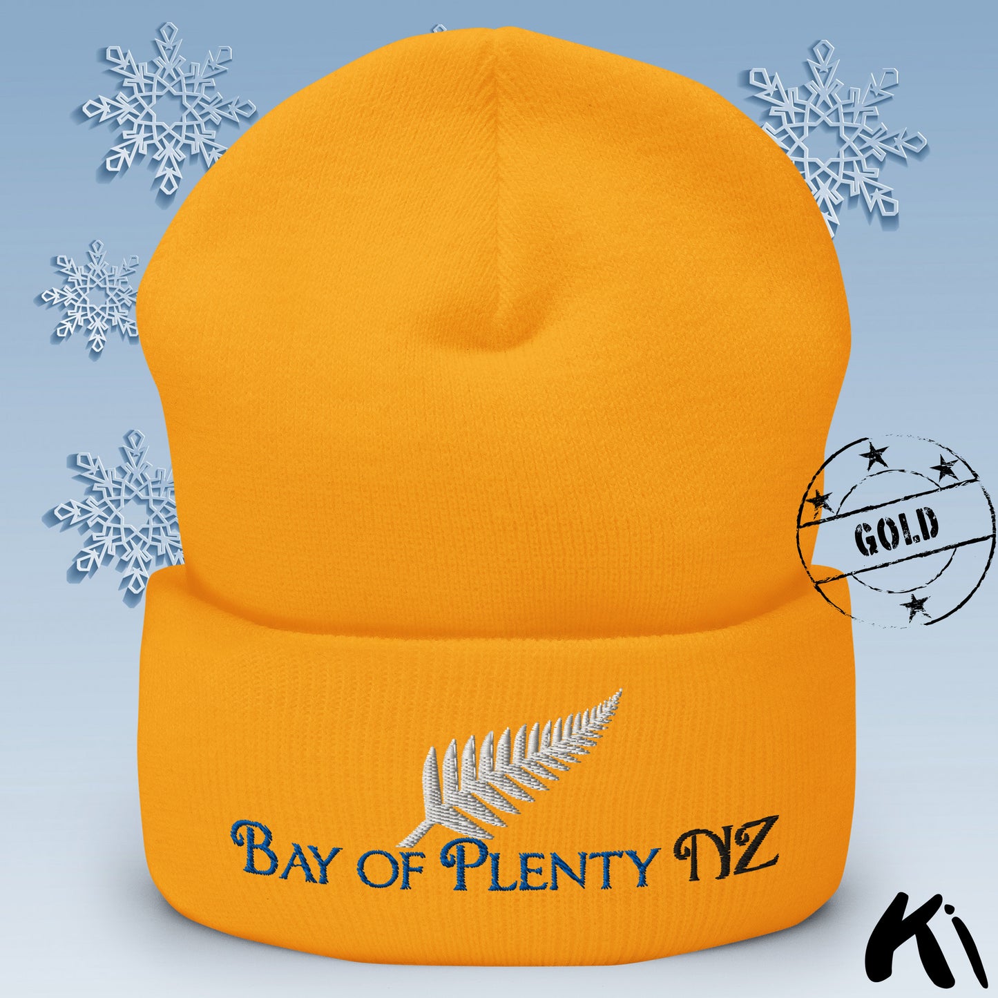 BAY OF PLENTY NZ Silver Fern Cuffed Beanie