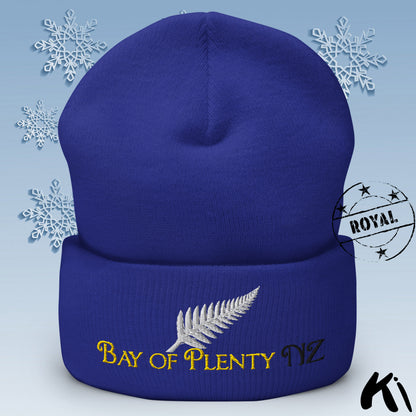 BAY OF PLENTY NZ Silver Fern Cuffed Beanie