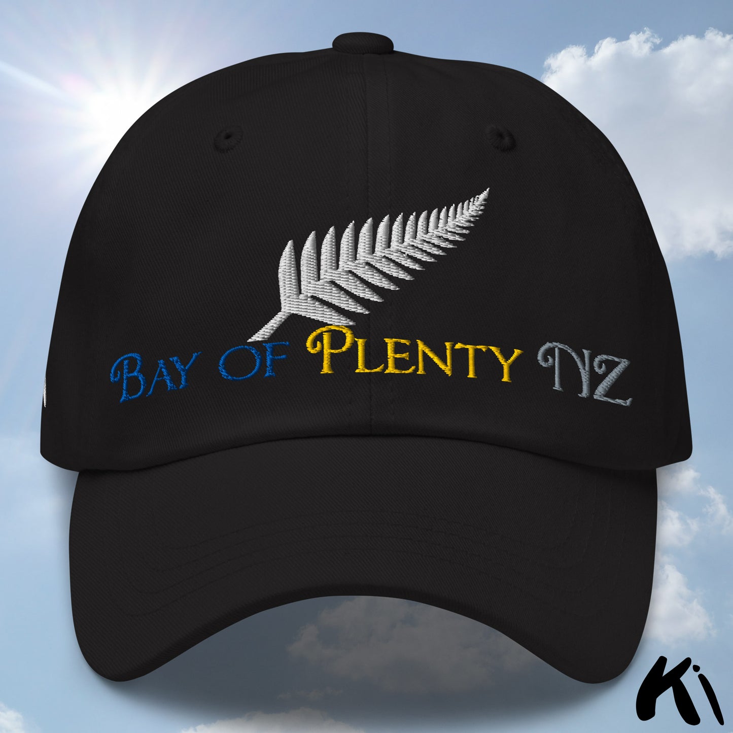 BAY OF PLENTY NZ Silver Fern Embroidered Cap / Dad Hat
