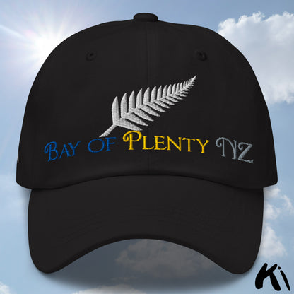 BAY OF PLENTY NZ Silver Fern Embroidered Cap / Dad Hat