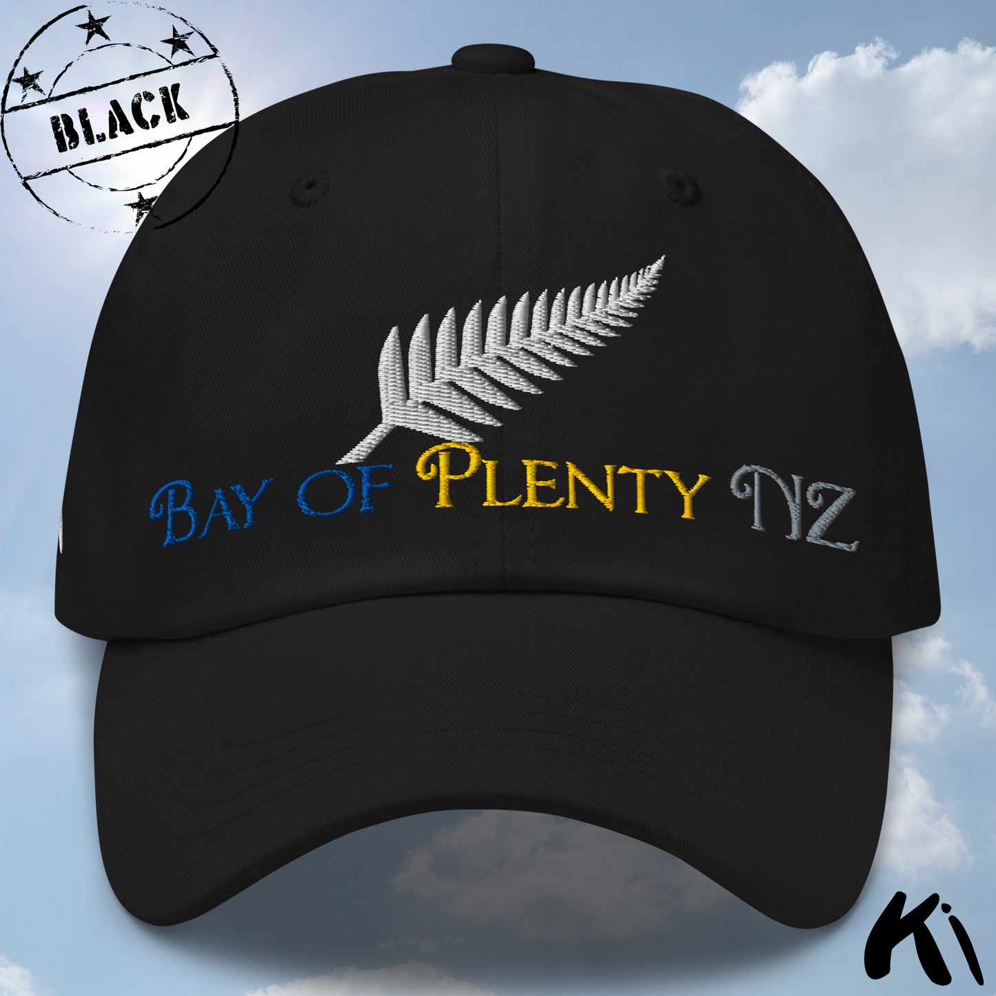 BAY OF PLENTY NZ Silver Fern Embroidered Cap / Dad Hat