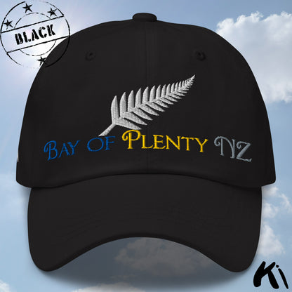 BAY OF PLENTY NZ Silver Fern Embroidered Cap / Dad Hat