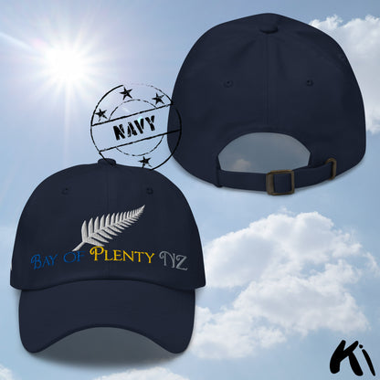 BAY OF PLENTY NZ Silver Fern Embroidered Cap / Dad Hat