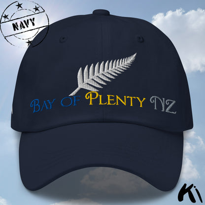 BAY OF PLENTY NZ Silver Fern Embroidered Cap / Dad Hat