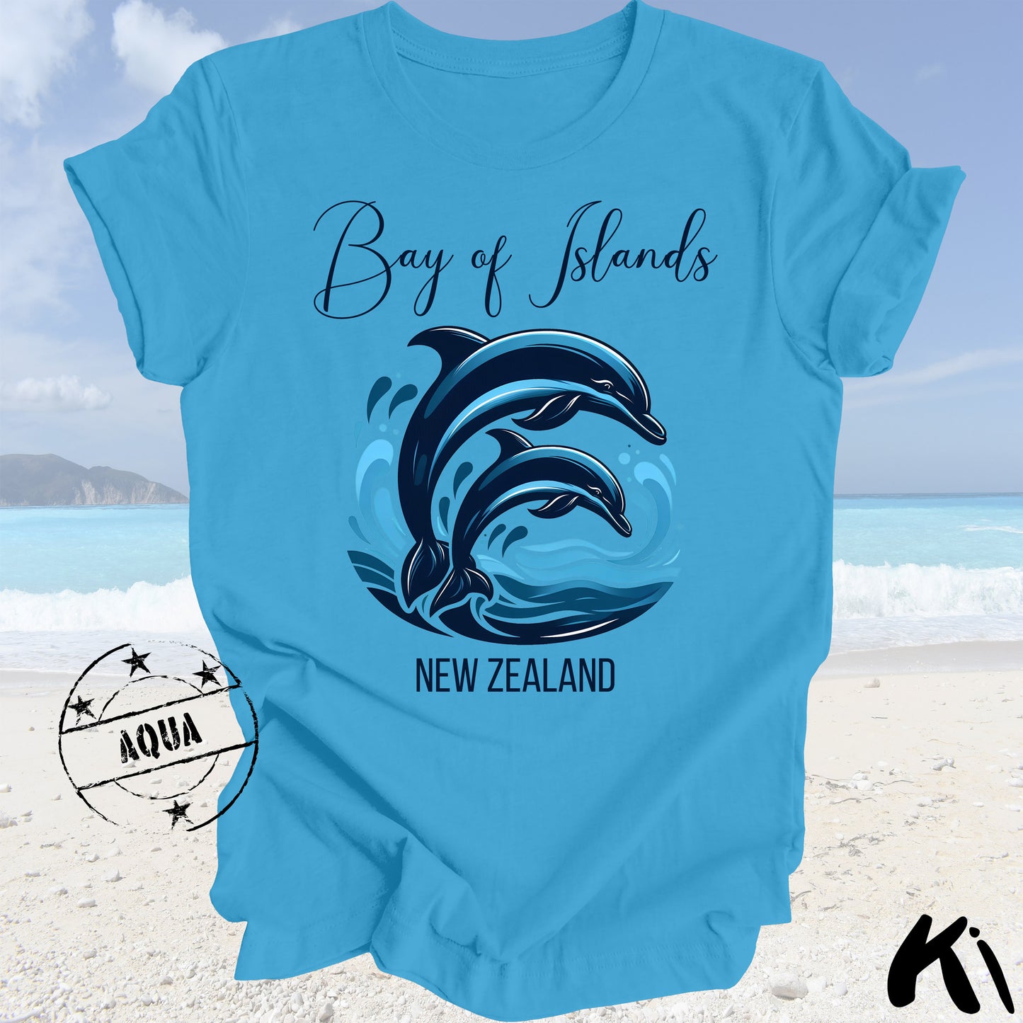 BAY OF ISLANDS Dolphin Shirt (Light Colours)