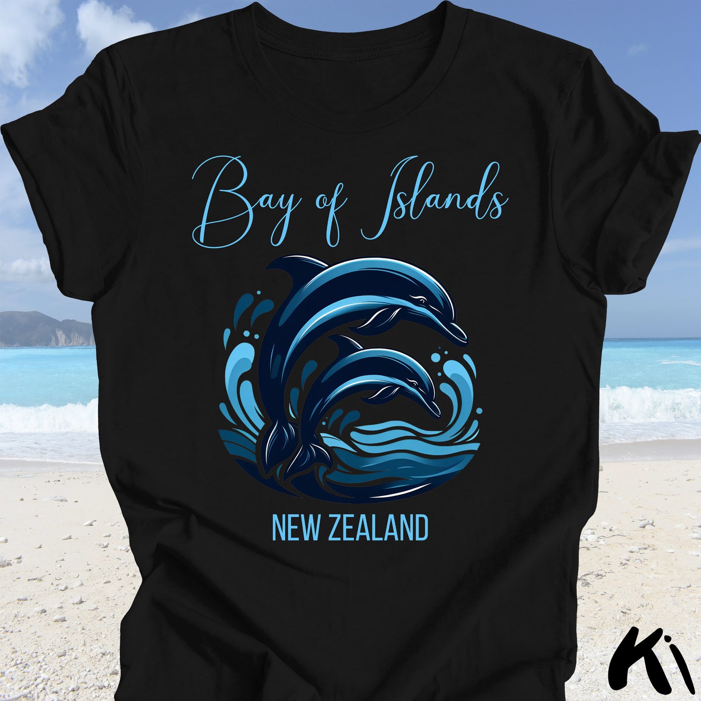 BAY OF ISLANDS Dolphin Shirt (Dark Colours)