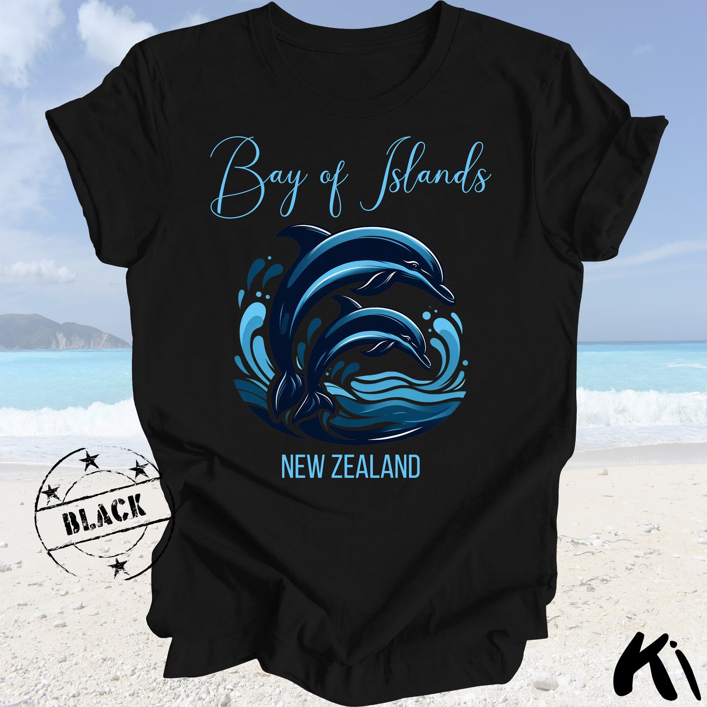 BAY OF ISLANDS Dolphin Shirt (Dark Colours)